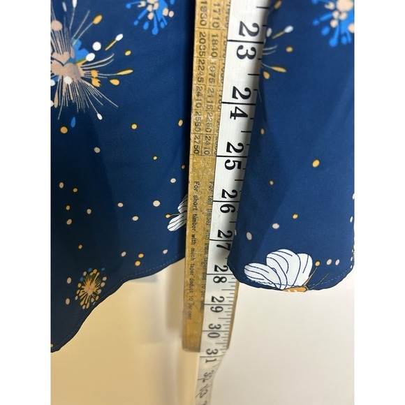 Anyalli Top Blouse Plus Size 2X Butterfly Novelty Print Lightweight Shiffon - Picture 7 of 9